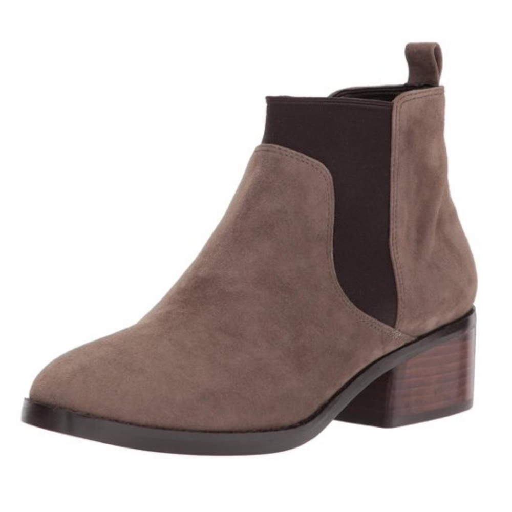 Cole Haan Osteen 2 Morel Suede Chelsea Ankle Booties